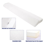 HOMBYS Wedge Pillow Headboard for Bed Gap,Foldable Bed Wedge Gap Filler Queen Size,Matterss Gap Filler,Multi Functional Bed Crack Pillow, Fill The Gap (0-7") Between Your Headboard and Mattress,White