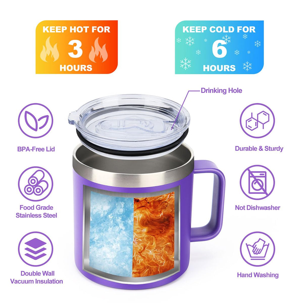 Qzvuic I Came I Saw I Forgot Coffee Mug, Funny Sarcastic Gifts for Women Elderly Senior Citizens Old People ADHD Grandma, 14 oz Stainless Coffee Mug Mothers Day Christmas