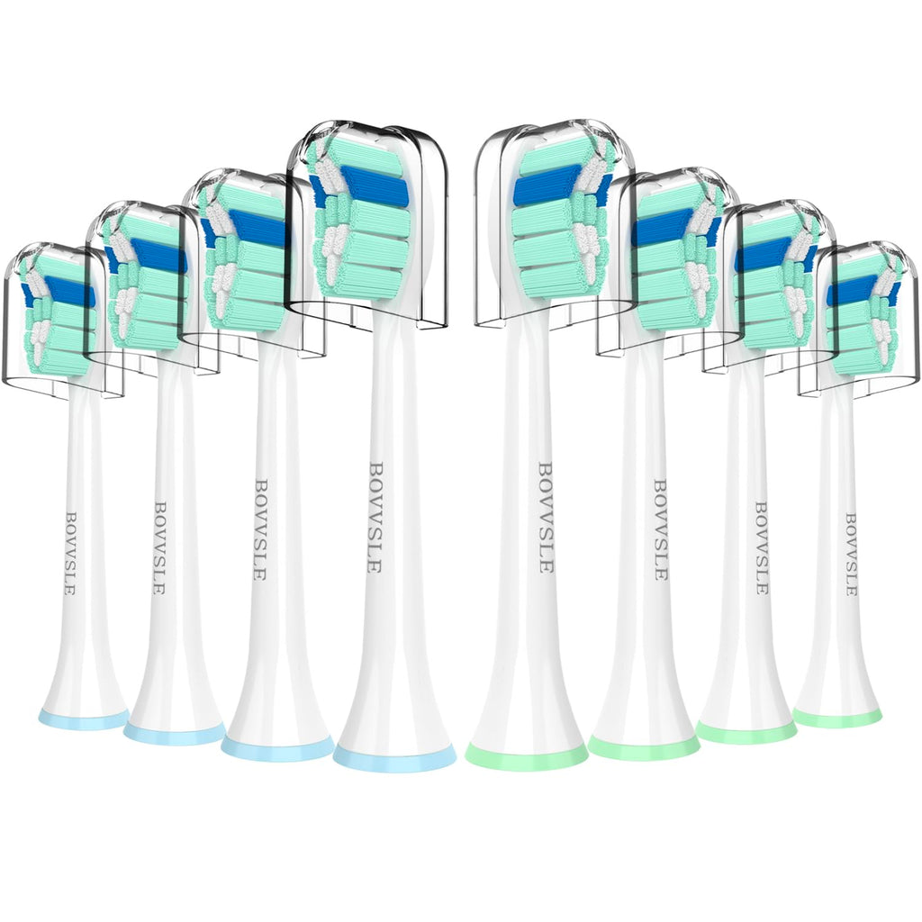 Replacement Toothbrush Heads for Philips Sonicare Replacement Heads C2 C1 4100 G2 W A3,Replacement Brush Head Compatible with Phillips Sonicare Electric Toothbrush, for Philips Sonic Care Brush,8 Pcs