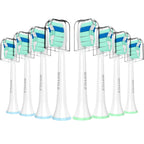 Replacement Toothbrush Heads for Philips Sonicare Replacement Heads C2 C1 4100 G2 W A3,Replacement Brush Head Compatible with Phillips Sonicare Electric Toothbrush, for Philips Sonic Care Brush,8 Pcs