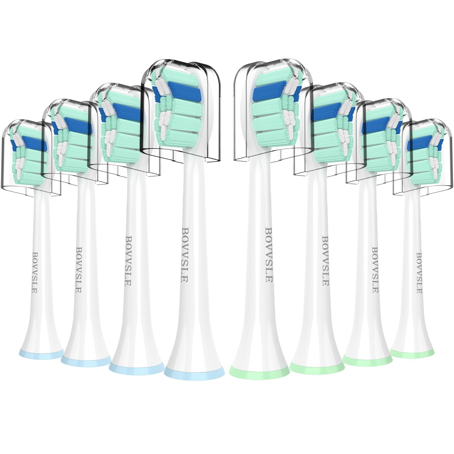 Replacement Toothbrush Heads for Philips Sonicare Replacement Heads C2 C1 4100 G2 W A3,Replacement Brush Head Compatible with Phillips Sonicare Electric Toothbrush, for Philips Sonic Care Brush,8 Pcs