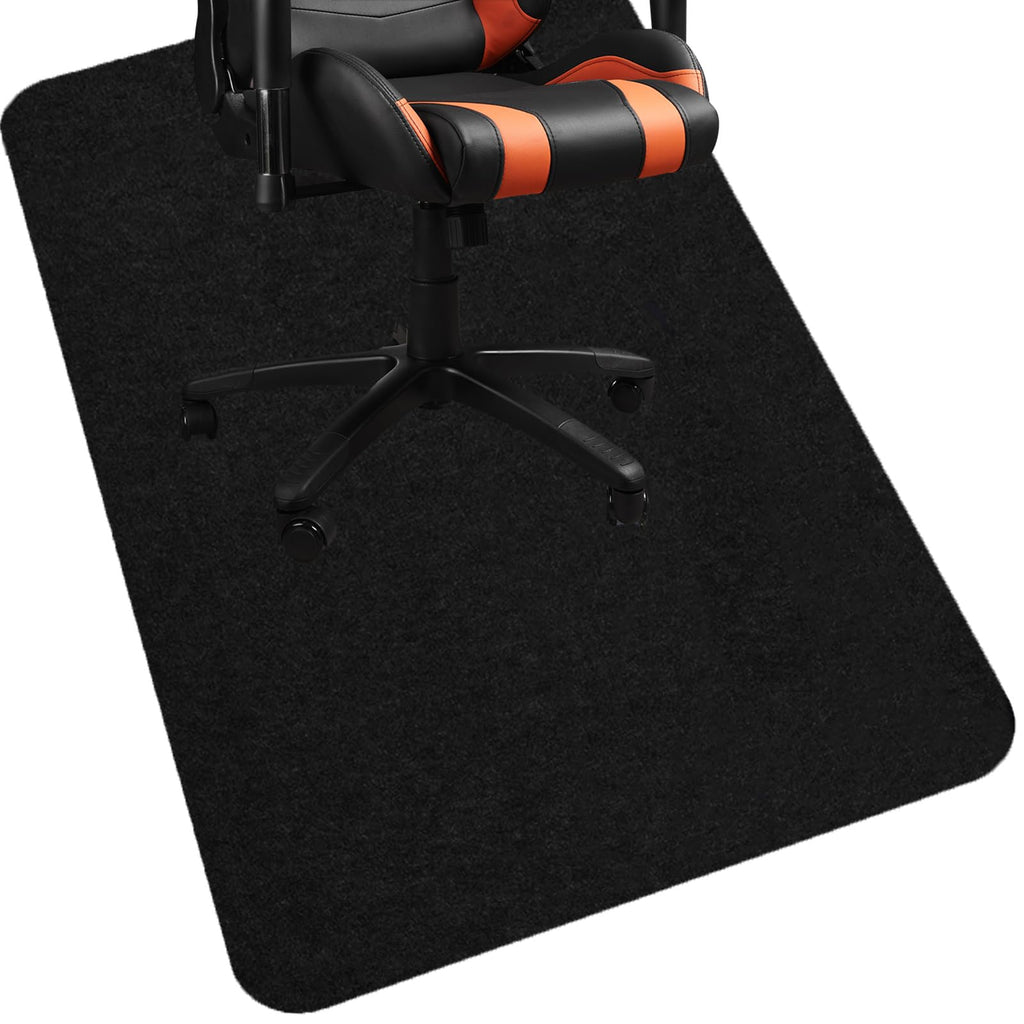 Upgraded Chair Mat for Hardwood & Tile Floor,36"x48" Desk Chair Mat,Anti-Slip Office Chair Mat, Computer Gaming Floor Mat for Rolling Chair, Under Desk Rug Floor Protector,Easy to Clean,Black