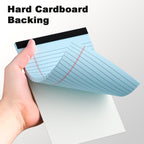 5pcs Small Note Pads 5x8 Notebook College Ruled Legal Pads Color Notepads 5 Pack Study Back Writing Pads 5 x 8 Perforated Narrow Ruled Pads of Paper for School & Office Supplies 30 Sheets/Pack