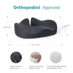 Pain Relief Coccyx Cushion, Memory Foam Seat Cushion for Wheelchair, Office Chair Cushion, Car Seat Cushion for Butt, Sciatica, Pelvic Floor, Postpartum Recovery