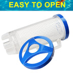 Large Pool Leaf Catcher,Leaf Canister for Pool Vacuum, in-line Pool Filter Canister with Mesh Basket, Compatible with Hayward Automatic & Manual Suction Pool Cleaners