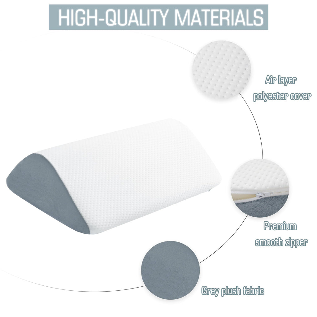 Ziiyllean Wedge Pillow for Knee Bed Wedge Pillow for Sleeping, Wedge Pillows for After Surgery Leg Pillow for Sciatica Back Knee Hip Ankles Back Pain Relief