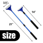 EASACE Smooth Reach Smaller Lotion Applicator for Back,Portable 21inch Lotion Applicator with Long Handle,Extension Back Applicator Lotion with 3 Replacement Roller for Back self(Blue)