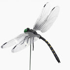 WRSFXV 2026 New 40 Pcs Dragon Fly Clips for Bugs Repellent, 3D Artificial Dragonfly Hat Clip, Dragonfly Garden Decor (10PCS)