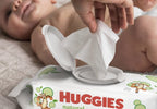 HUGGIES Refreshing Clean Baby Wipes, Disposable Soft Pack (8-Pack, 448 Sheets Total), Scented, Alcohol-Free, Hypoallergenic, Size 1