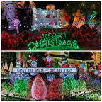 YEGUO Green Christmas Lights, 500 LED String Lights Outdoor Waterproof, 8 Modes 165ft Christmas Lights Plug in