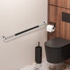 36 Inch Shower Grab Bar w/Anti Slip Rubber Grip, Munzong Stainless Steel Bathroom Grab Bar, Chrome Bathroom Balance Bar,Safety Handrail Support,Handicap Injury Elderly Senior Assist Bath Handle