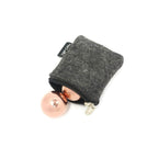 Top Chi Solid Copper Baoding Balls with Carry Pouch for Hand Therapy, Exercise, and Stress Relief (Pocket Sized 1 Inch)