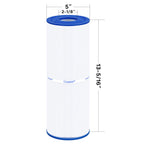 Cryspool® 04072 Filter Compatible with PRB25-IN Hot Tub Filter, C-4326, FC-2375, 3005845, R172327, R173429, 33521, 25392, 817-2500, 5X13 Drop in Spa Filter, 2 Pack