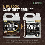 PetraTools Max Mulch Glue for Landscaping Concentrate Covers (6000-1200 sq ft), Mulch Binder Glue, Pea Gravel, Mulch for Garden, Mulch for Landscaping, Landscape Rock Glue, Gravel Glue & Lock (1 Gal)