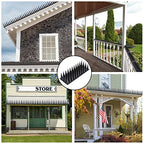 Bird Spikes, 20 Packs Bird Deterrent, Raccoon for Outdoor Repelling Reptiles, Squirrel Spikes for Fences and Roofs to Keep Birds Away