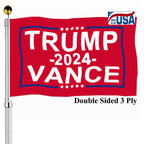 Trump Vance Flags 2024 3x5 Outdoor Take America Back- Take America Back Donald Trump Red Flag Banner Heavy Duty 3 Ply for President Flag 4 Rows Stitched with 2 Brass Grommets
