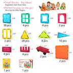 Jasonwell Magnetic Tiles Building Blocks Set for Boys Girls Preschool Educational Magnet Construction Kit Stacking STEM Toys Christmas Birthday Gifts for Kids Toddlers 3 4 5 6 7 8 9 10 + Year Old