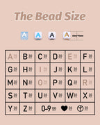 DoDoBeads Gold Letter Beads for Bracelets - 1270Pcs Square Acrylic A-Z with Extra Vowels, Numbers and Spacers - Ideal for Necklaces and Friendship Kits