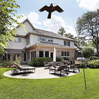 Flerigh Bird Hawk Flying Kite with Pole Crops Farm Protector Bird Scarer Flying Style C Kite Without Pole