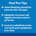 In The Swim Alkalinity Increaser for Swimming Pools - Raises Alkalinity and Balances pH Levels in Your Swimming Pool Water - 100% Sodium Bicarbonate - 25 Pounds