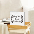 Funny Christmas Mantel Table Decor, Bless This Hizzle Fo' Shizzle Sign, Funny Housewarming Gifts, Funny Bless This Home Signs for Home House Decor for Adults, Blessed Signs For Home Decor 5 X 5 Inch