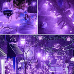 Twinkle Star 600 LED Window Fairy Curtain String Lights, 8 Modes Fairy Lights for Halloween Christmas Bedroom Wedding Party Home Garden Outdoor Indoor Wall Decorations, Purple