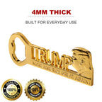 Donald Trump Gifts for Men, MAGA Magnetic Bottle Opener with Gold Plated Collectibles Coin