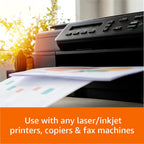 Amazon Basics Bright White 30% Recycled Multipurpose Copy Printer Paper, 8.5" x 11", 10 Reams, 5000 Count (Sheets)