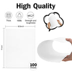 8.5x11 Linen Cardstock Textured Paper White, Goefun 100lb Heavy Duty Linen Letter Paper, Thick Card Stock White Printable for Invitations, Resume, Letter, Cardmaking, 100 Pack