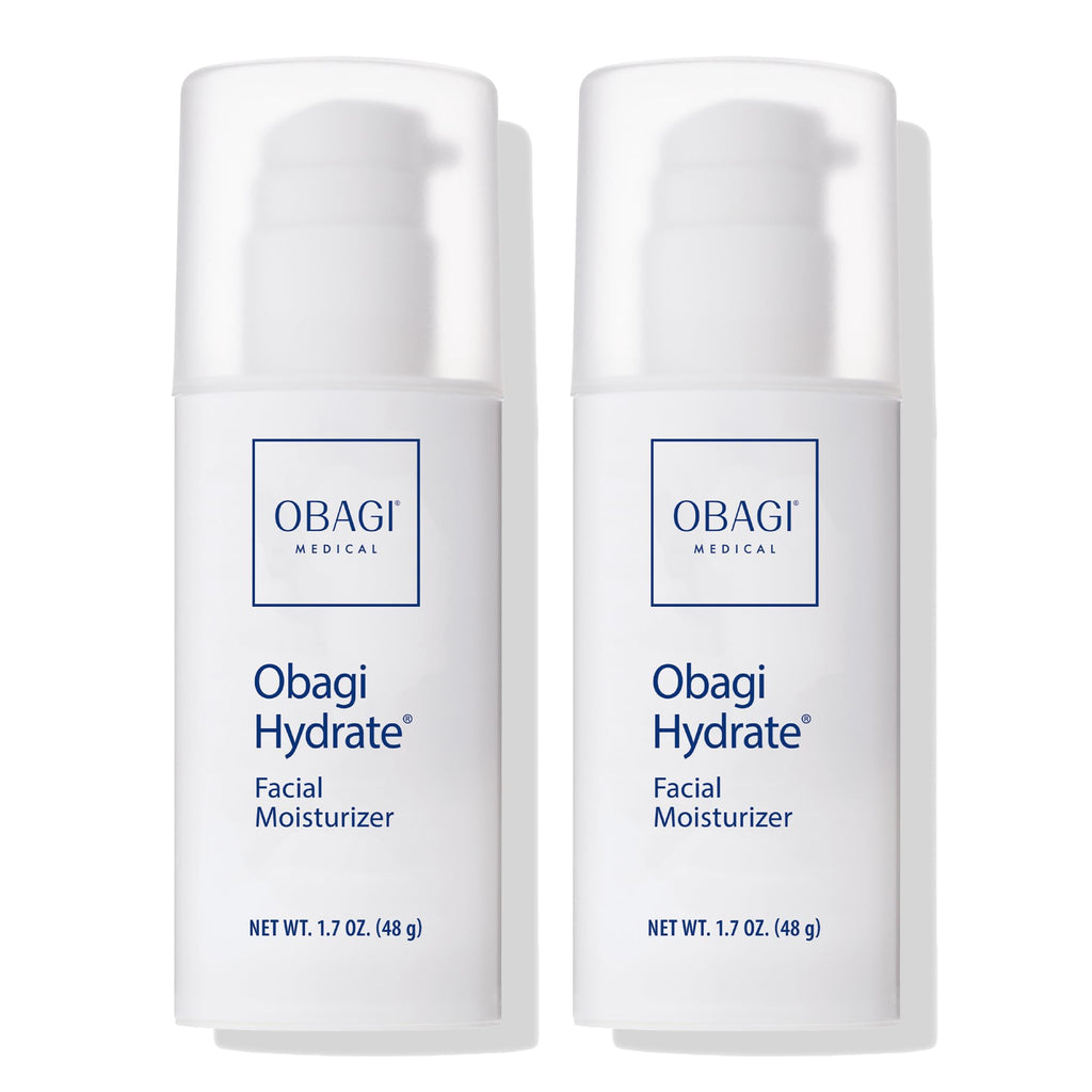 Obagi Hydrate Facial Moisturizer – Non-Comedogenic Intensely Hydrating All Day Moisturizer that Combats Dryness with Tara Seed Extract, Shea Butter & Avocado Oil – All Skin Types – 2-Pack, 1.7 oz ea