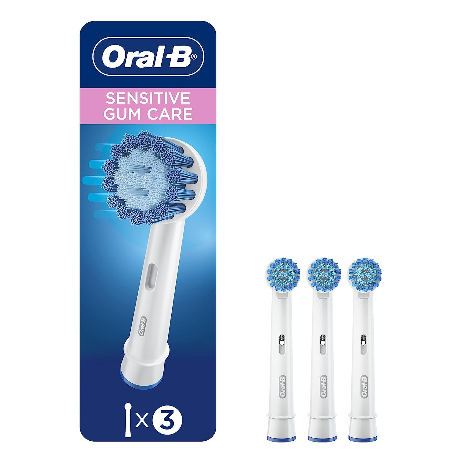 Oral-B Sensitive Gum Care Electric Toothbrush Replacement Brush Heads Refill, 3 Count