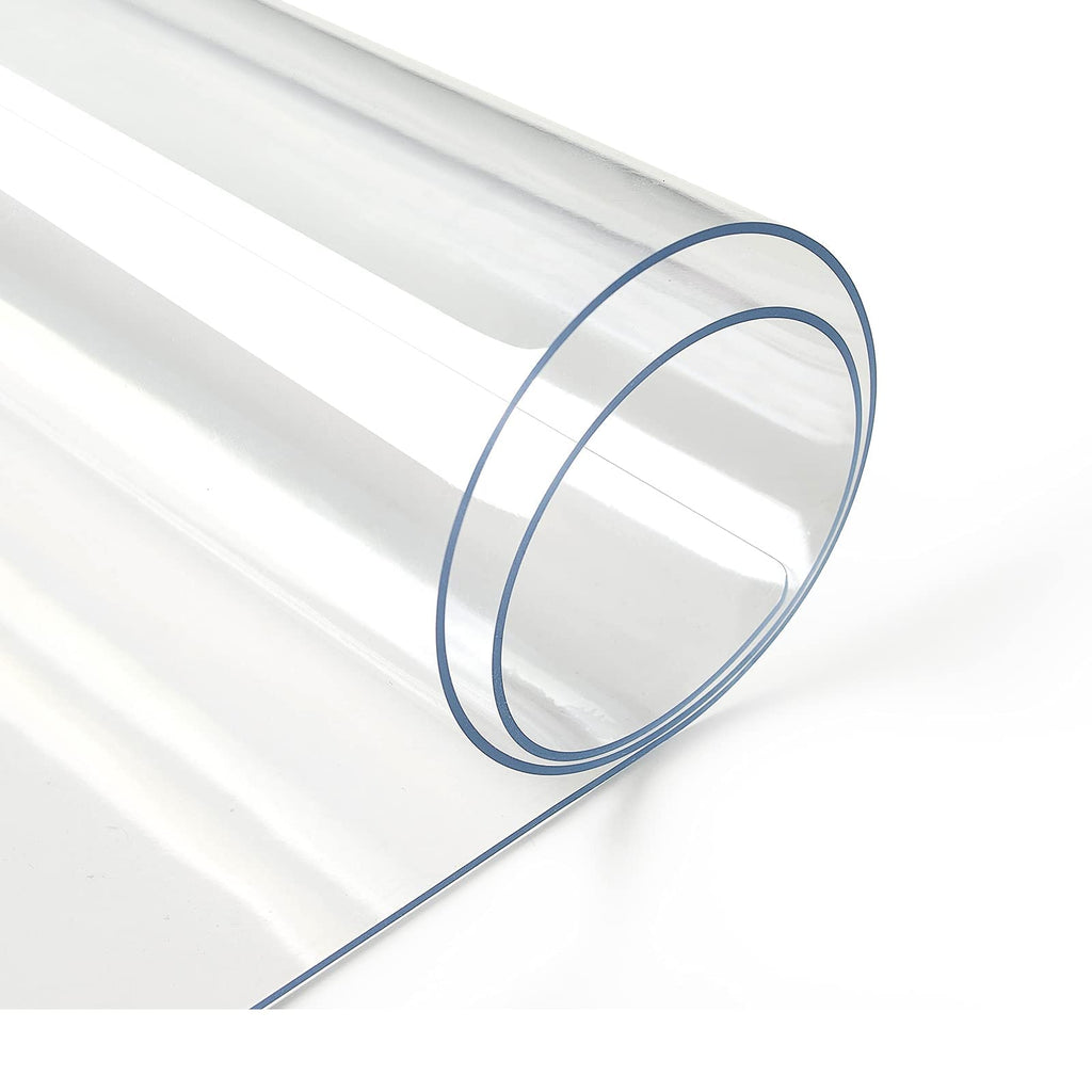 1.5mm Clear Desk Cover Protector, 14×24 Inch Clear Desk Cover, Rectangular Vinyl Desk Pad, PVC Plastic Table Cover for Office, Dresser, Night Stand, Computer & Writing Desk Tabletop
