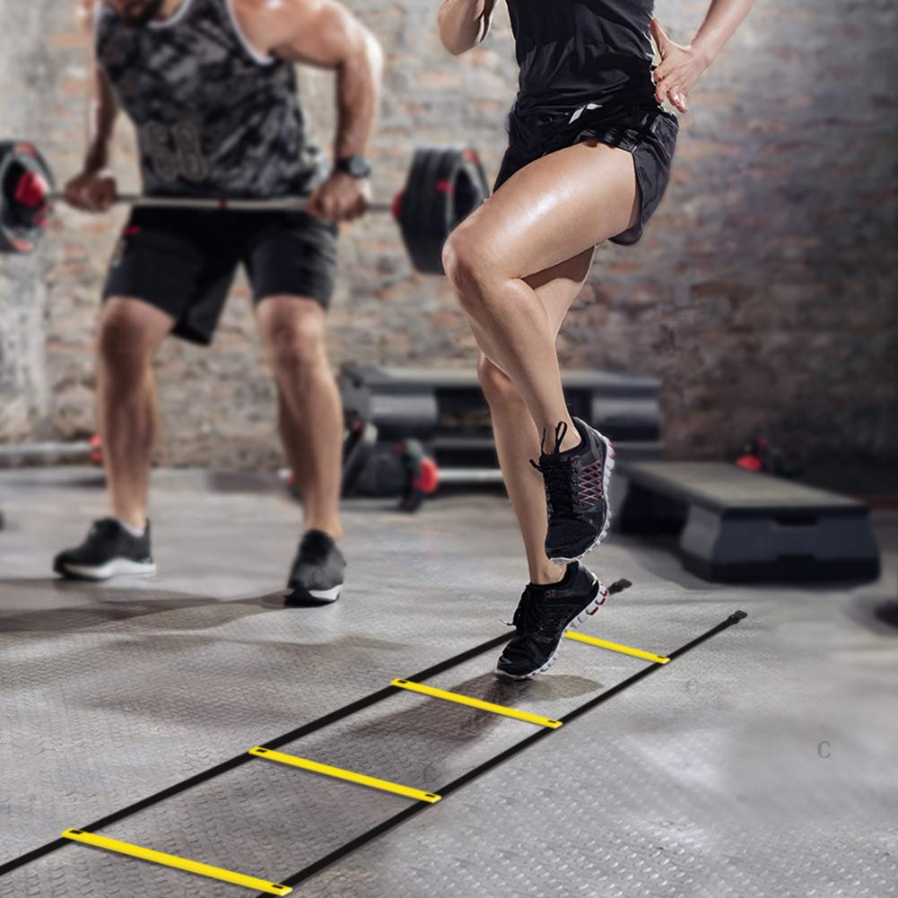 Pro Agility Ladder Agility Training Ladder Speed 12 Rung 20ft with Carrying Bag