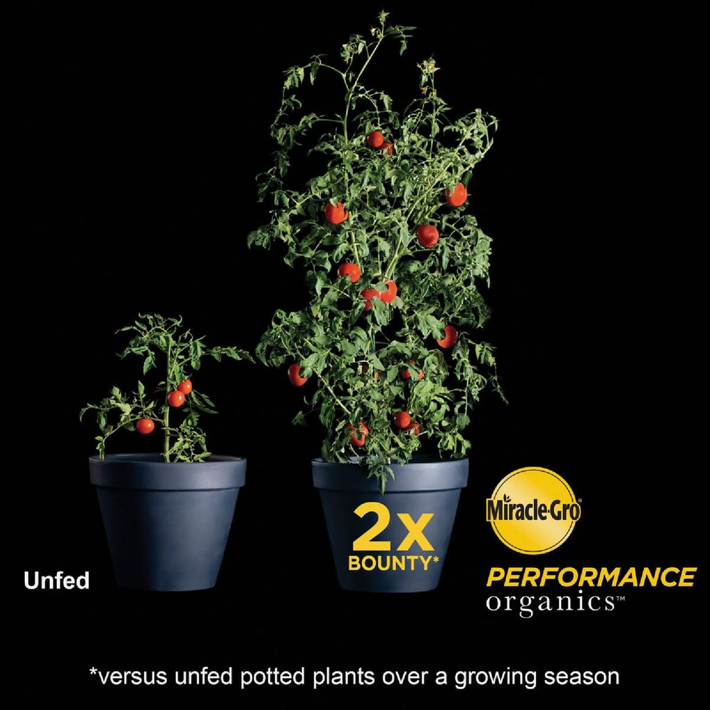 Miracle-Gro Performance Organics All Purpose Container Mix - Organic and Natural Plant Soil, Feed for Up to 3 Months, For Vegetables, Flowers, and Herbs, Use in Indoor and Outdoor Containers, 1 cu. Ft