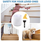 Butizone Stair Treads Non Slip 6" x 24", 18-Pack Pre-Cut Clear Anti Slip Strips for Wooden Steps Indoor, Transparent and Waterproof Grip Tape, Safety for Elderly, Children, and Dogs