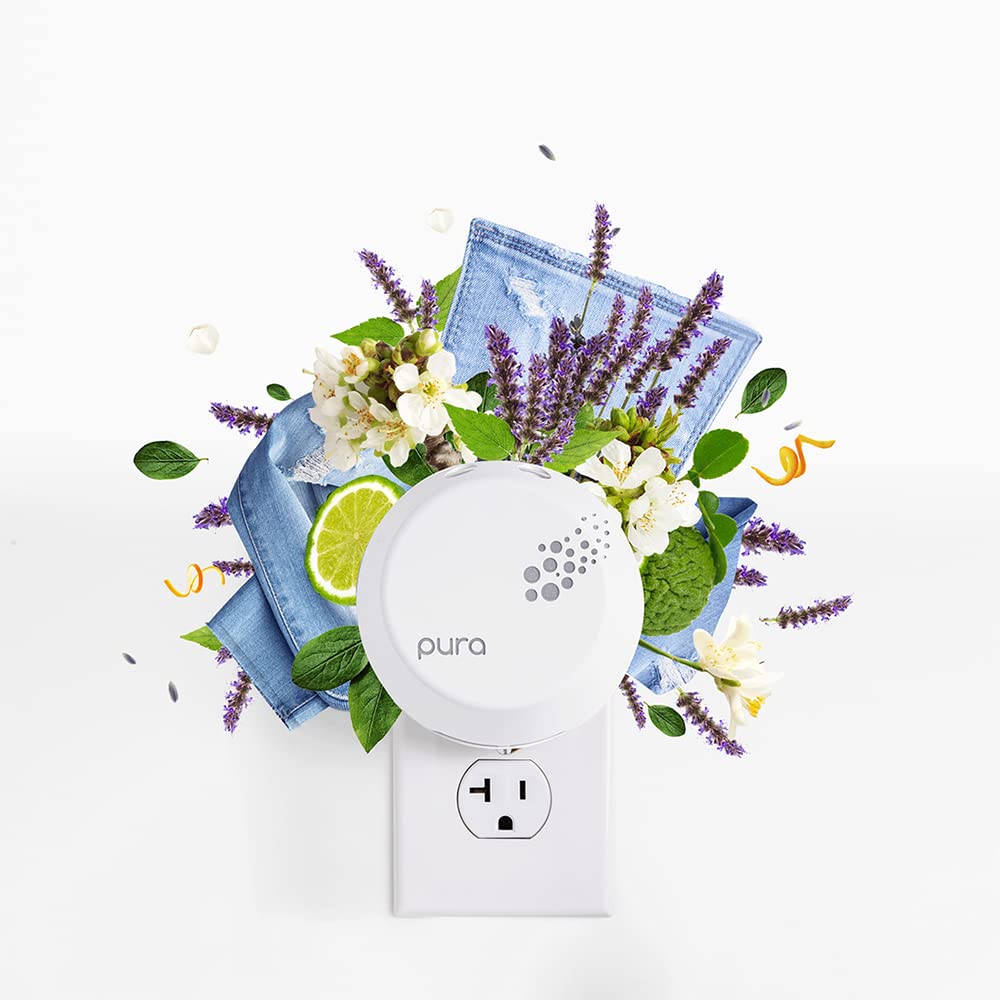 Capri Blue Blue Jean Pura Smart Home Plug-in Diffuser Refills – Capri Blue Pura Refills – Pura Diffuser Refills with a Linen Scent – Long-Lasting Aromatherapy Diffuser Refills (Pack of 2)