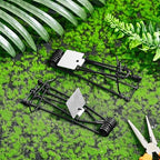 Qualirey 8 Pcs Outdoor Gopher Trap Easy Set Mole Trap Weather Resistant Gopher Killer Vole Trap for Lawn Garden Farm (Black)