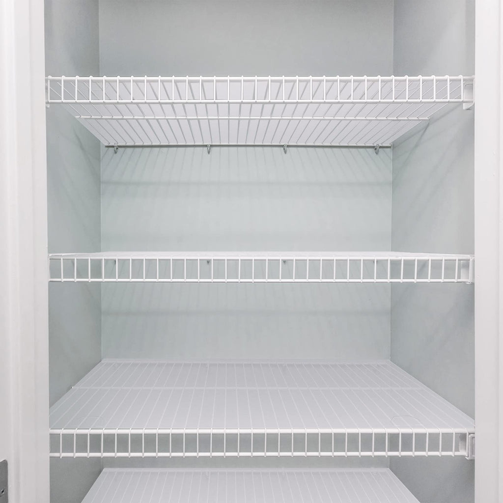 2 Roll Wire Shelf Liner Clear Shelf Covers for Wire Shelving Waterproof Non Adhesive Refrigerator Pantry Wire Shelf Plastic Mats for Kitchen Cabinet Drawer Fridge Rack (16 Inch x 10 Ft)