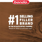 3M Bondo Wood Filler 30 oz (850.49 g) with Bondo Cream Hardner 0.5 oz (14g), Repairs Chips and Cracks in Wood, Sandable, Paintable, and Stainable (WF-QT-ES)