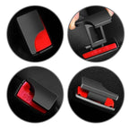 2 Stück Auto Gurtschloss, Unsichtbar Sicherheitsgurt Clips, Auto Sicherheitsgurtschnalle Clip für die meisten Autos und LKWs Autoteile, Schwarz