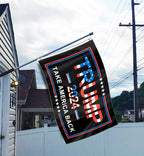 ERT Donald Trump 2024 Flag 3X5 Foot Take America Back No More Bullshit Flag President Flags 3x5 ft with Brass Grommets MAGA (Black Trump 2024 Flag)