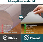 Placoot Desk Chair Mat for Hardwood Floor & Tile 55"x63" Office Chair Mat for Rolling Chairs Large Anti-Slip-Recyclable Material Computer Chair Mat Rug