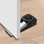 Door Stop Alarm with 120DB Siren Door Stop for Home & Travel (Black) (Pack of 2)