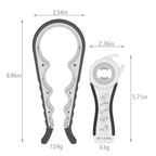 Jar Opener Bottle Opener for Weak Hands, 5 in 1 Multi Function Can Opener Bottle Opener Kit with Silicone Handle Easy to Use for Children, Elderly and Arthritis Sufferers(White)