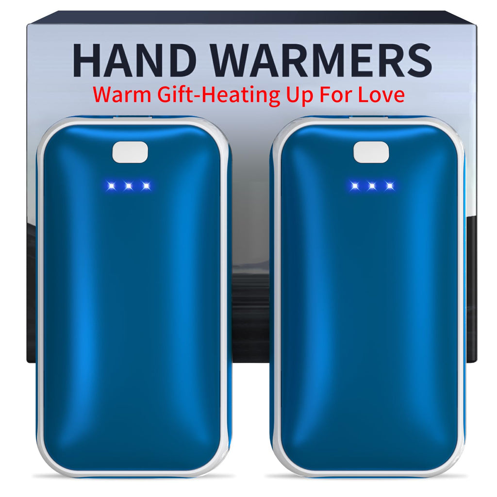 Hand Warmers Rechargeable, 2 Pack 4000mAh Electric Handwarmer, Portable Pocket Heater Handwarmers, Gifts for Men, Women, Christmas, Outdoor, Indoor, Golf, Camping, Hunting Accessories