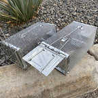 AOK Home Mouse Trap Rat Trap Rodent Trap Live Catch Cage Easy to Set Up and Reuse 11x6x4.5 inch