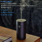 Car Diffuser for Essential Oils, Car Air Fresheners Fragrance Humidifiers, USB Powered Portable Cool Mist Ultrasonic Humidifiers for Car Home Office Bedroom (Plain Black)