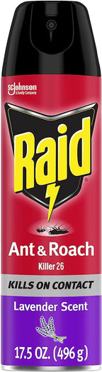 Raid Ant & Roach Killer Lavender 17.5 Ounce (Pack of 6)