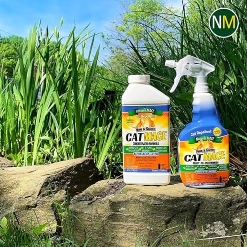 Nature’s MACE Cat MACE, Cat Repellent Spray, 1 Gallon, Keep Cats Out of Your Lawn and Garden, Cat Repellent Outdoor to Keep Cats Away, Indoor, Safe to use Around People, Pets, & Plants