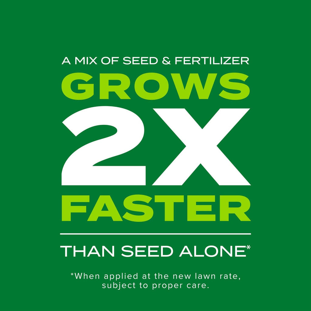 Scotts Turf Builder Rapid Grass Tall Fescue Mix - Combination Grass Seed and Fertilizer for Lawns, Lawn Seed That Grows in Just Weeks, 5.6 lbs.
